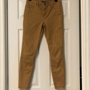 Rewash Yellow Cropped Jeans